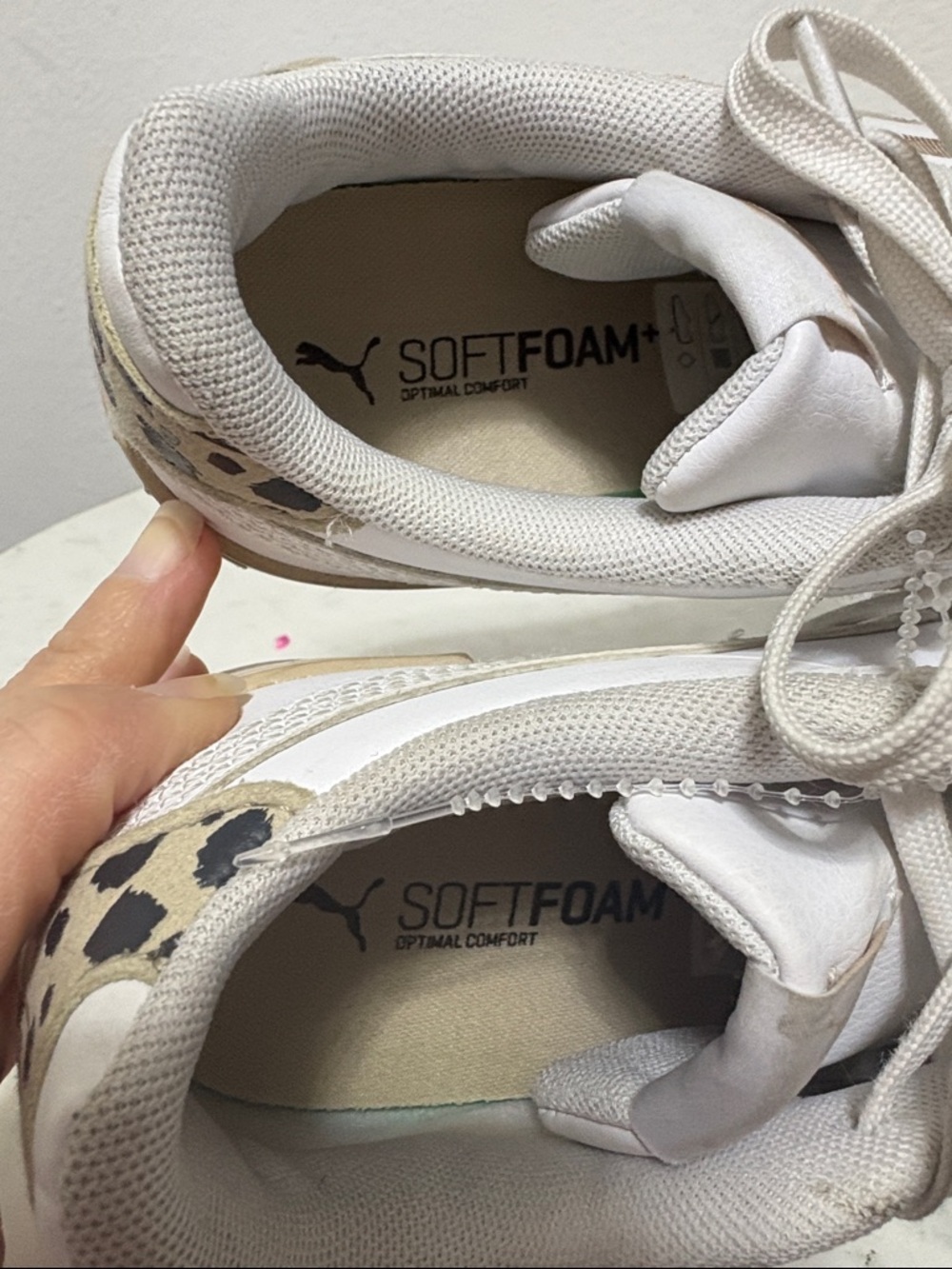 Puma Kids White Sneakers with Gold Accents - Picture 12 of 13